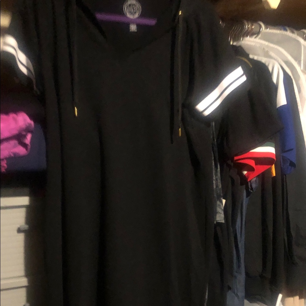 MICHAEL Michael Kors Black Dress with White Accents